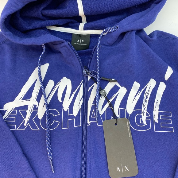 Armani Hooded Zip up Jacket - Picture 2 of 5